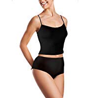 Continuon Washable Cotton Incontinence Underwear with Absorbent Pad for Women, Black