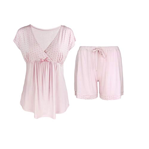 Sleepy Time Dotted Cross Women's Bamboo Pajamas & Loungewear Set