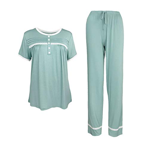 Sleepy Time Bottom Marked Women's Half Sleeve Bamboo Pajamas