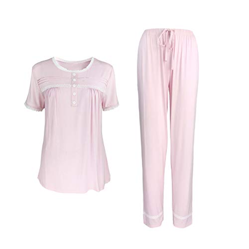 Sleepy Time Bottom Marked Women's Half Sleeve Bamboo Pajamas