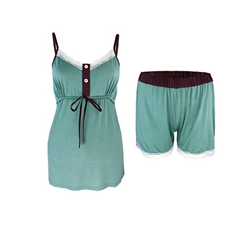 Sleepy Time Middle Rife Knot Women's Sleeve Less Bamboo Pajamas & loungewear set