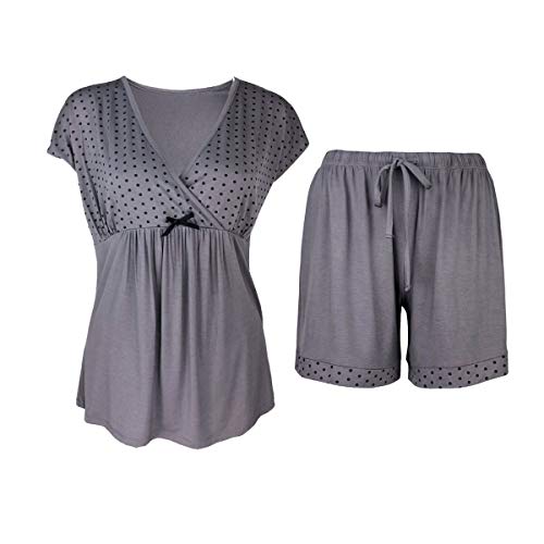 Sleepy Time Dotted Cross Women's Bamboo Pajamas & Loungewear Set