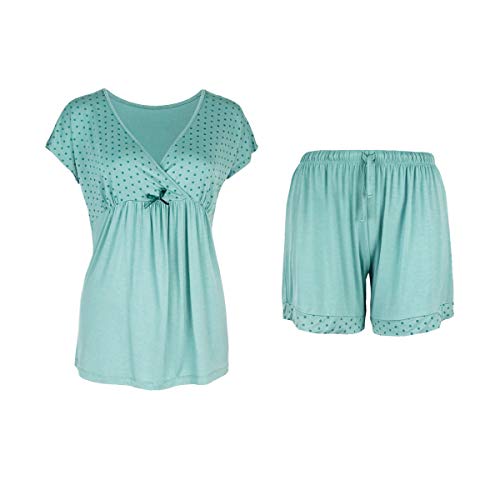 Sleepy Time Dotted Cross Women's Bamboo Pajamas & Loungewear Set