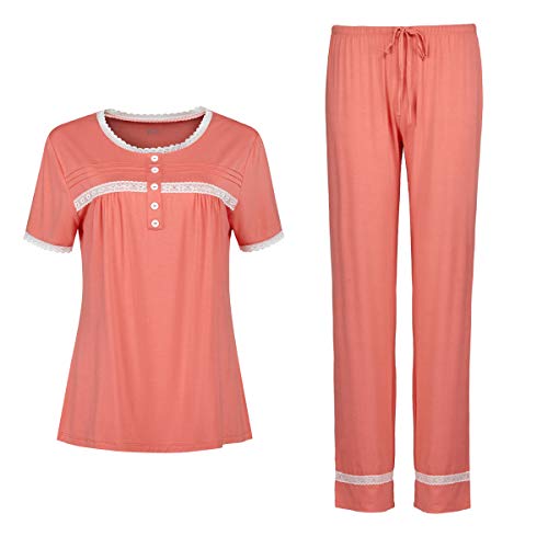 Sleepy Time Bottom Marked Women's Half Sleeve Bamboo Pajamas