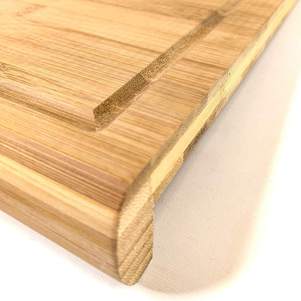 One’s Own Natural Bamboo Dough Board, Front & Rear Lip, Perfect For Preparing Homemade Bread Dough