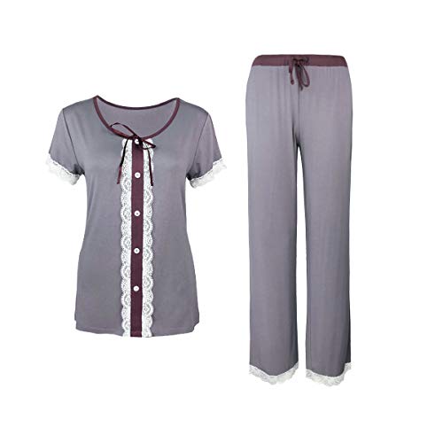 Sleepy Time Vision Brown Knot Women's Stretchable Bamboo Pajamas & loungewear set